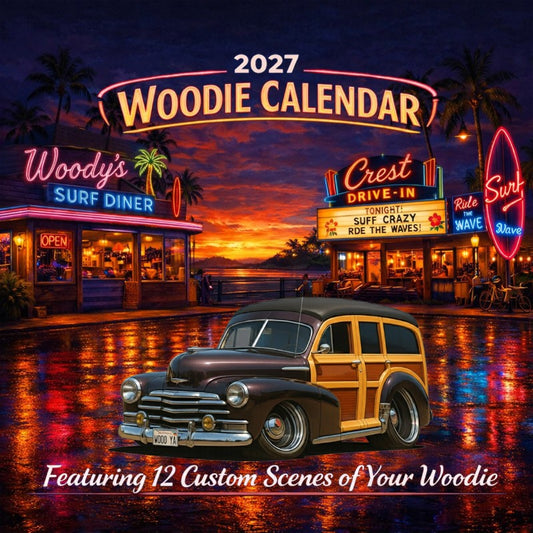 2027 Woodie Neon Calendar WOODYA-CA