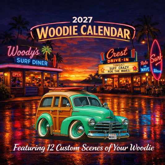 2027 Woodie Neon Calendar WUDHEE-CA