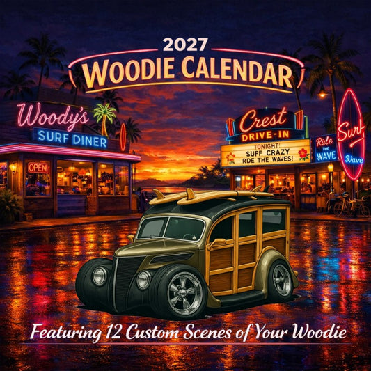 2027 Woodie Neon Calendar WUDN37-CA