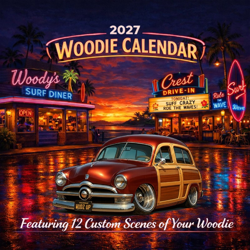 2027 Woodie Neon Calendar WUDZUP-CA