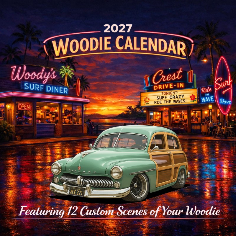 2027 Woodie Neon Calendar XEE221-CA
