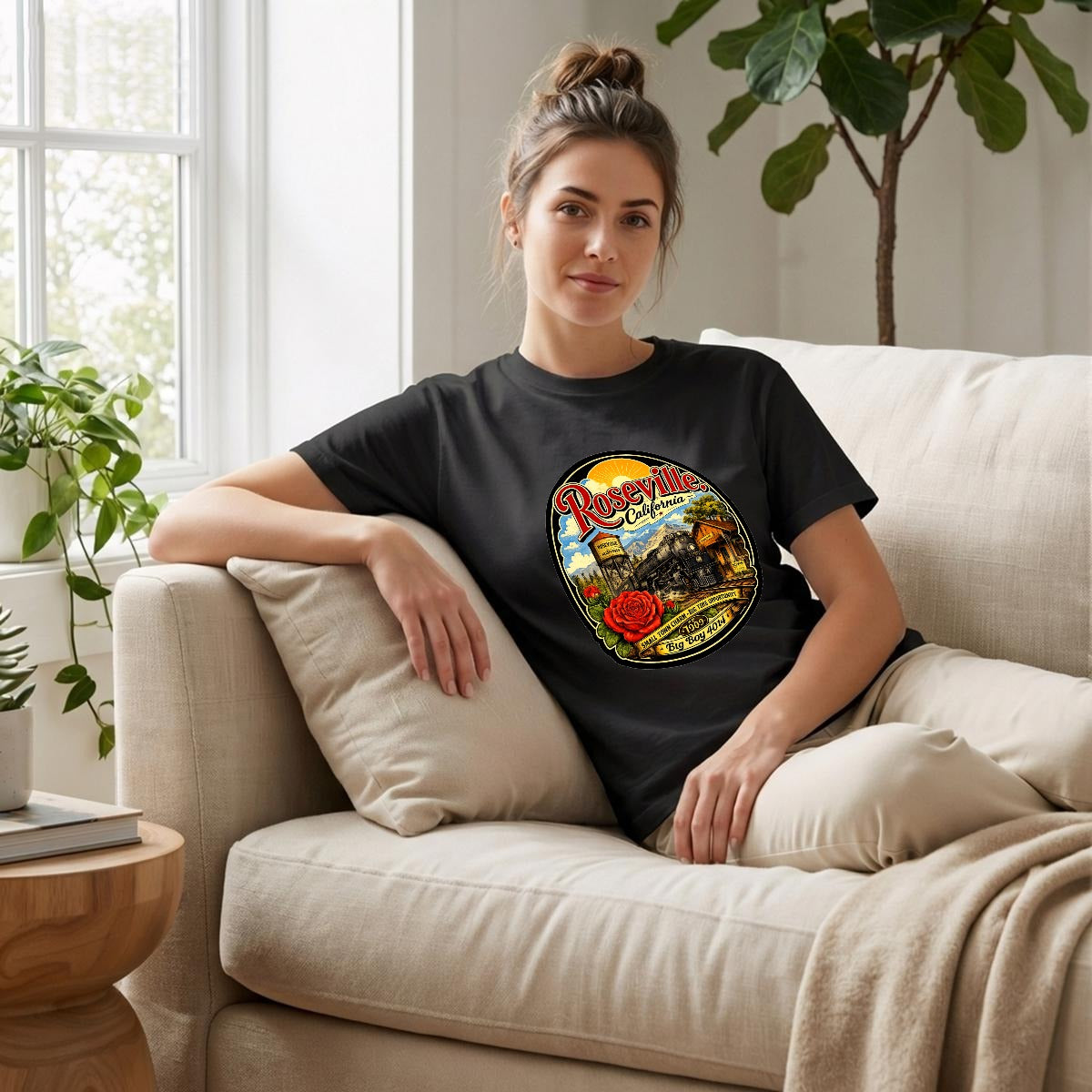 Roseville Big Boy Locomotive | Comfort Colors C1717 Women's T-Shirt