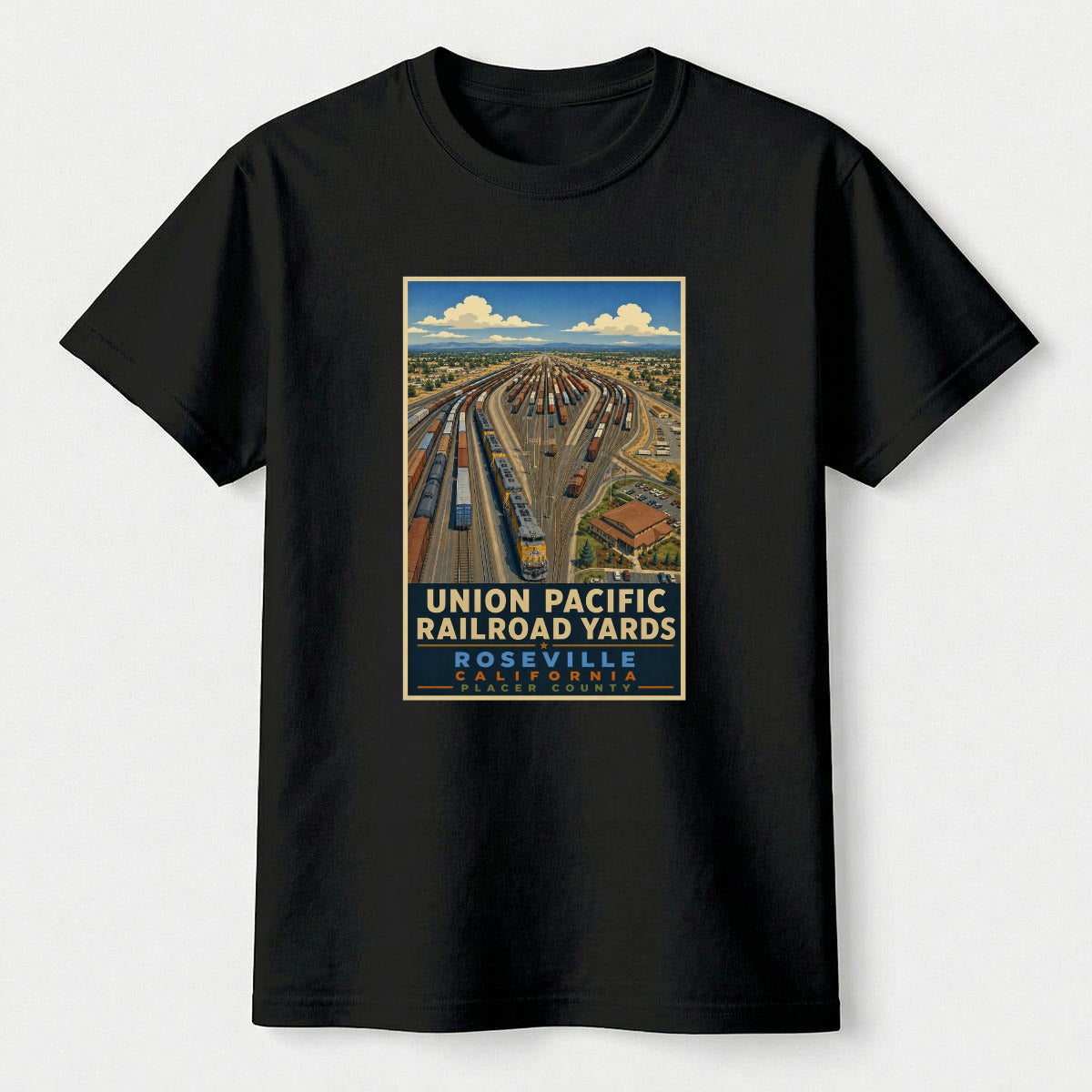 Roseville Union Pacific Railyard | Gildan 5000B Youth T-Shirt
