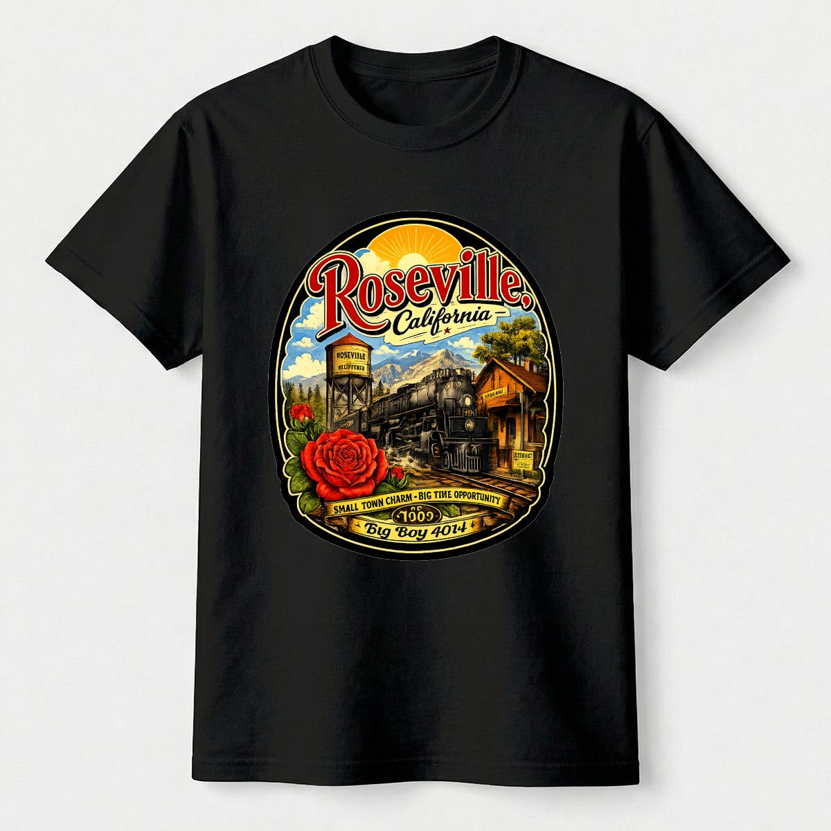Roseville Big Boy Locomotive | Gildan 5000B Youth T-Shirt
