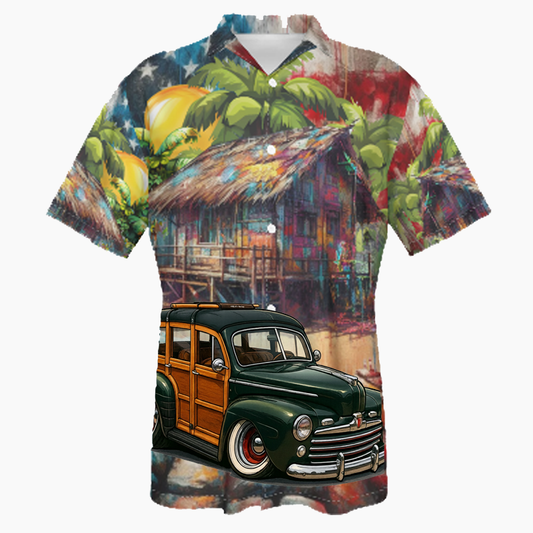 25R667 (CA) Hawaiian Shirt - Patriotic