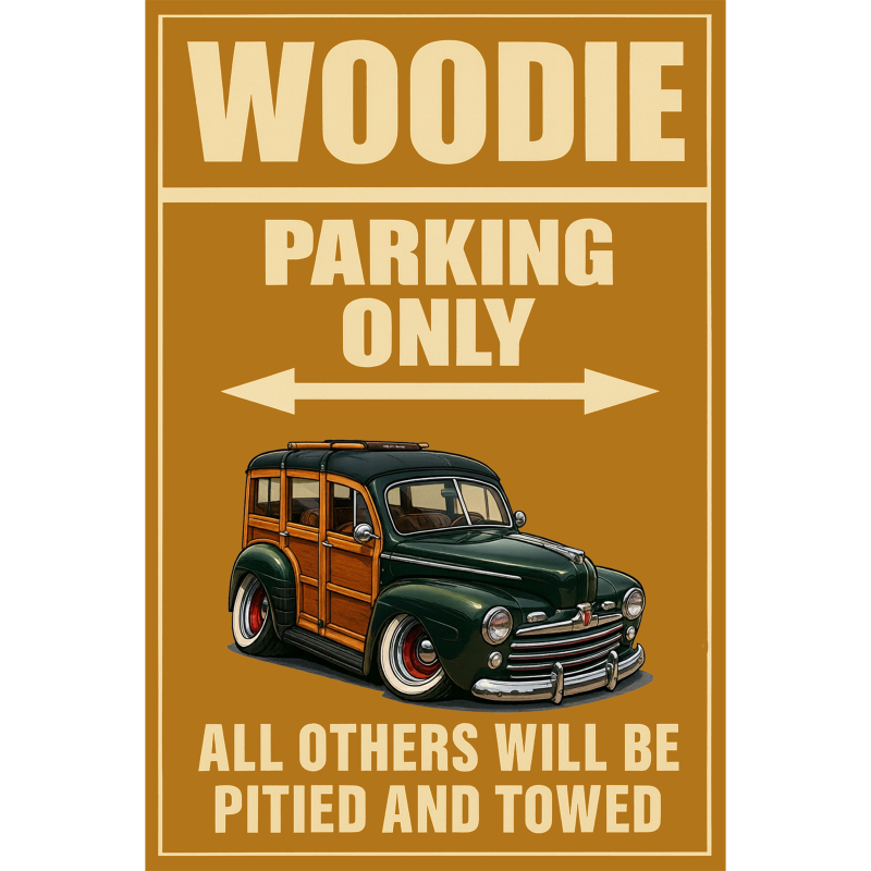 25R667 (CA) Sign - Woodie Parking Only