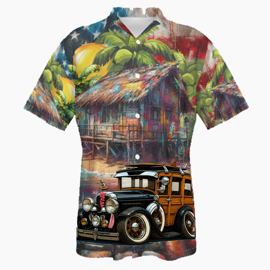 2A5294 (CA) Hawaiian Shirt - Patriotic