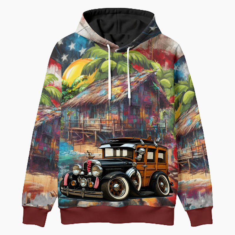 2A5294 (CA) Woodie Hoodie - Patriotic