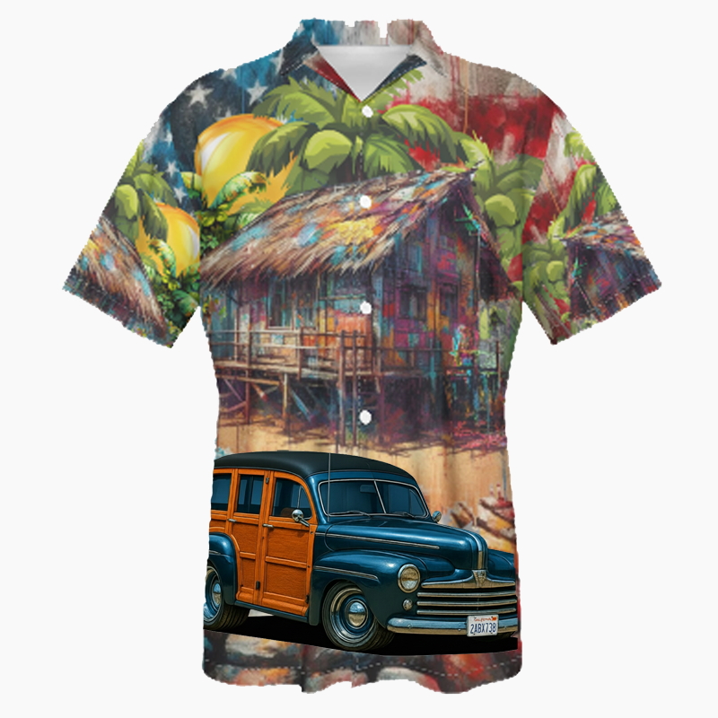 2ABX738 (CA) Hawaiian Shirt - Patriotic