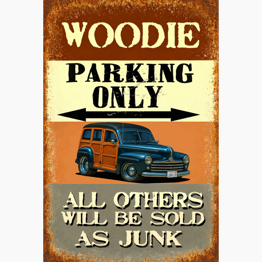 2ABX738 (CA) Sign - Woodie Parking Only II
