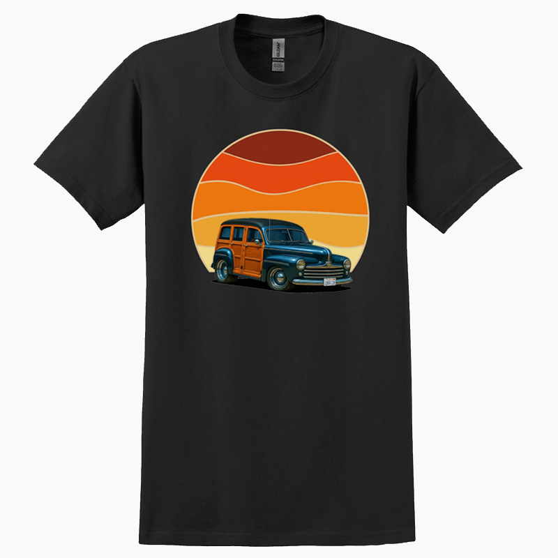 2ABX738 (CA) T-Shirt - Woodie Sunrise