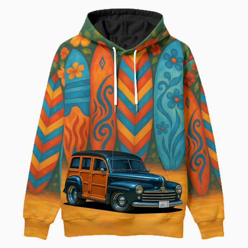 2ABX738 (CA) Woodie Hoodie - Surfboard