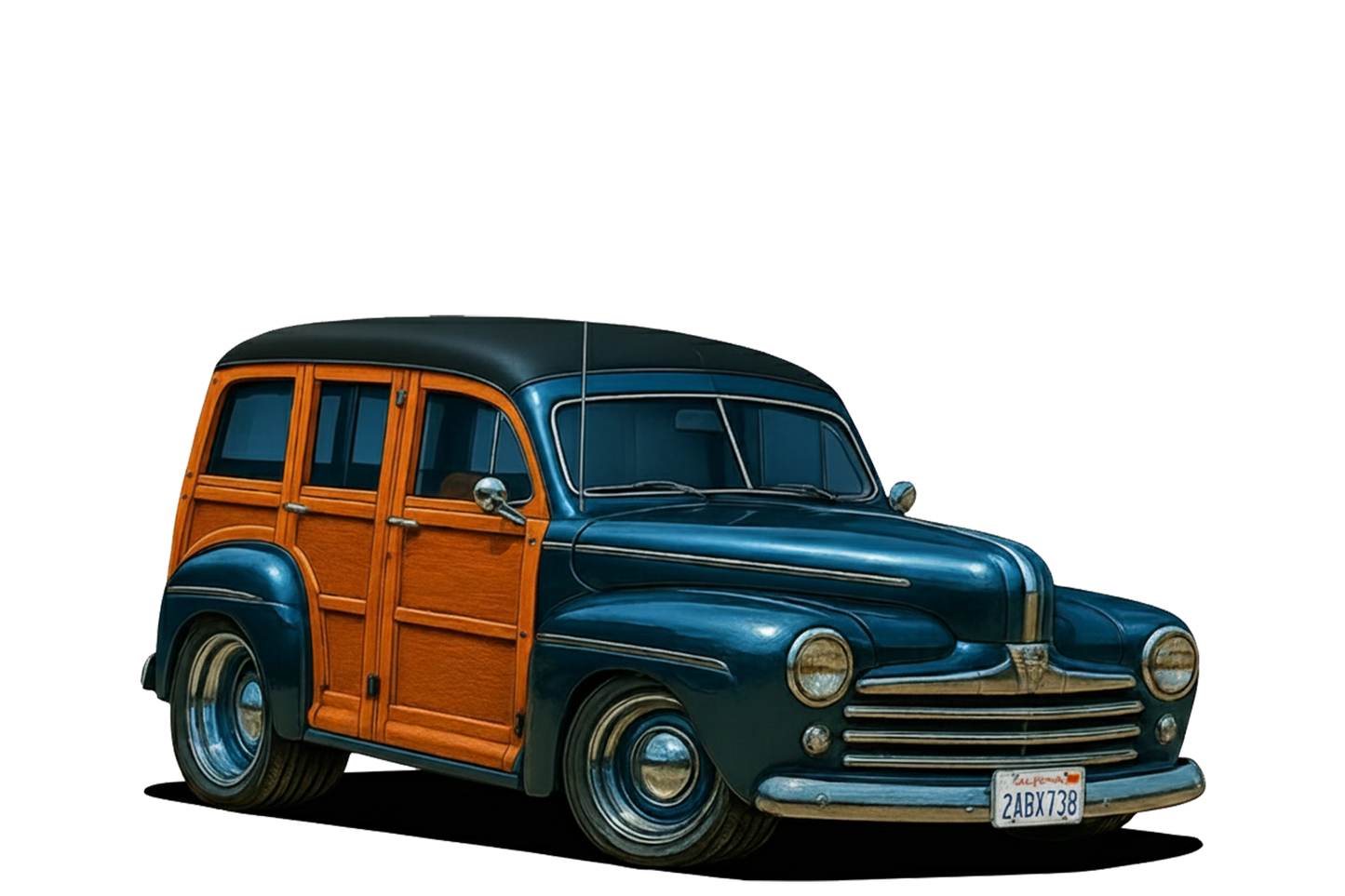 2ABX738 (CA) Sign - Woodie Parking Only II