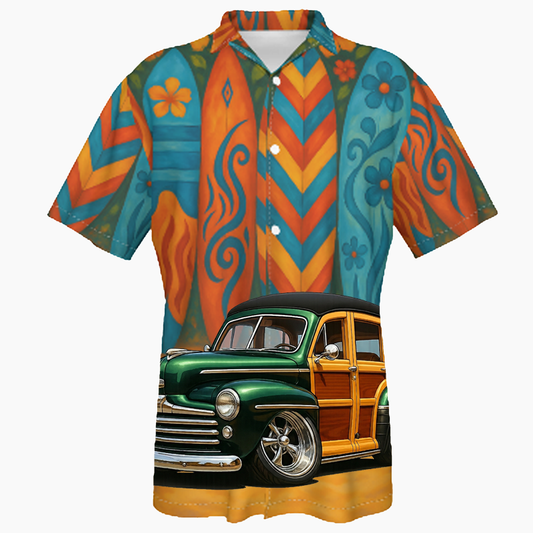 2DSHORE (CA) Hawaiian Shirt - Surfboard