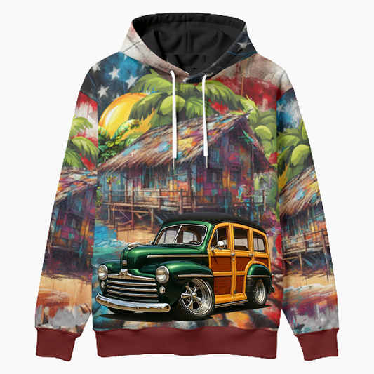 2DSHORE (CA) Woodie Hoodie - Patriotic