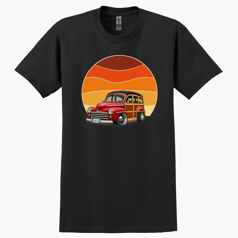 2EQH477 (CA) T-Shirt - Woodie Sunrise