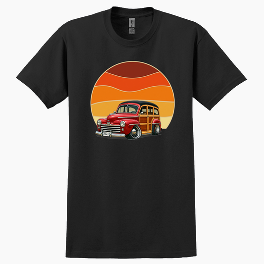 2EQH477 (CA) T-Shirt - Woodie Sunrise