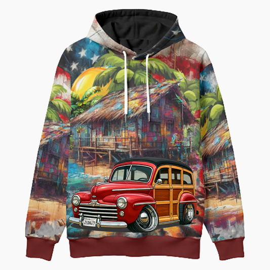 2EQH477 (CA) Woodie Hoodie - Patriotic