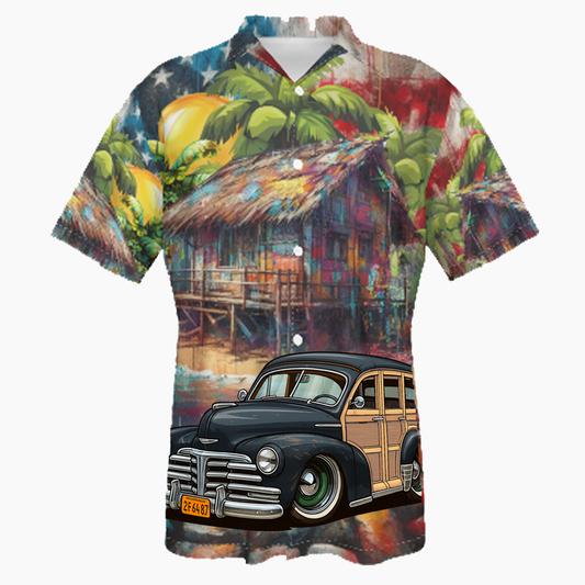 2F6487 (CA) Hawaiian Shirt - Patriotic