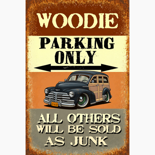 2F6487 (CA) Sign - Woodie Parking Only II