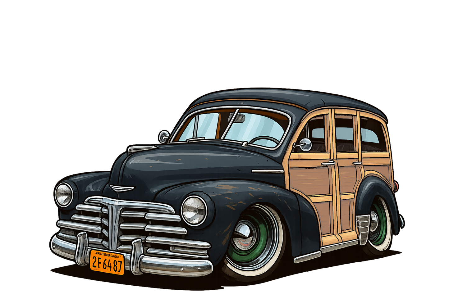 2F6487 (CA) T-Shirt - Tropical Woodie