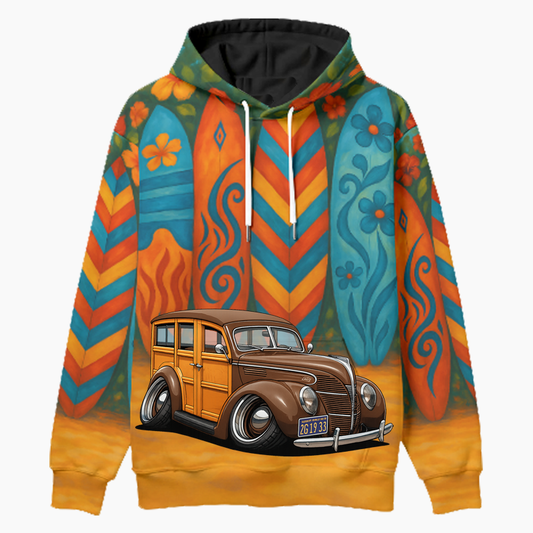 2G1933 (CA) Woodie Hoodie - Surfboard