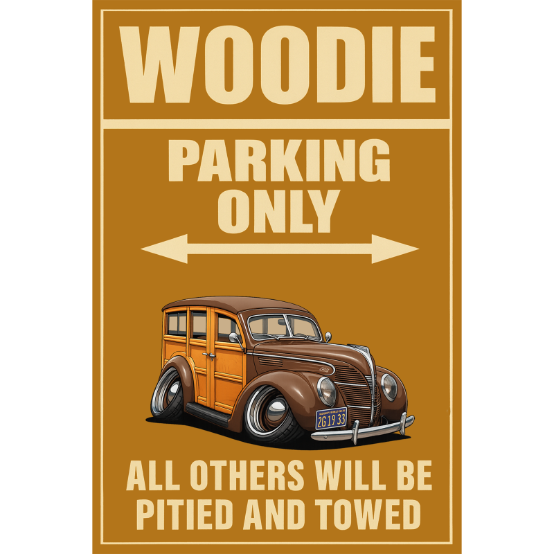 2G1933 (CA) Sign - Woodie Parking Only
