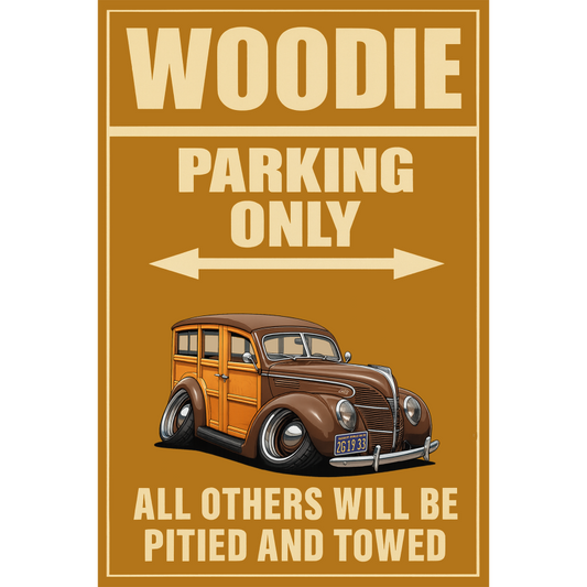 2G1933 (CA) Sign - Woodie Parking Only