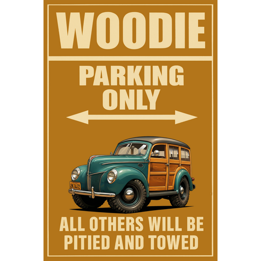 2K1472 (CA) Sign - Woodie Parking Only