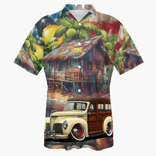 2L1464 (CA) Hawaiian Shirt - Patriotic