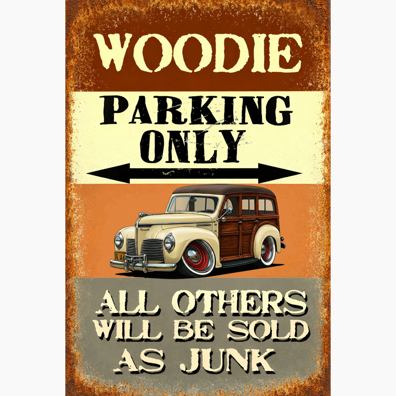 2L1464 (CA) Sign - Woodie Parking Only II