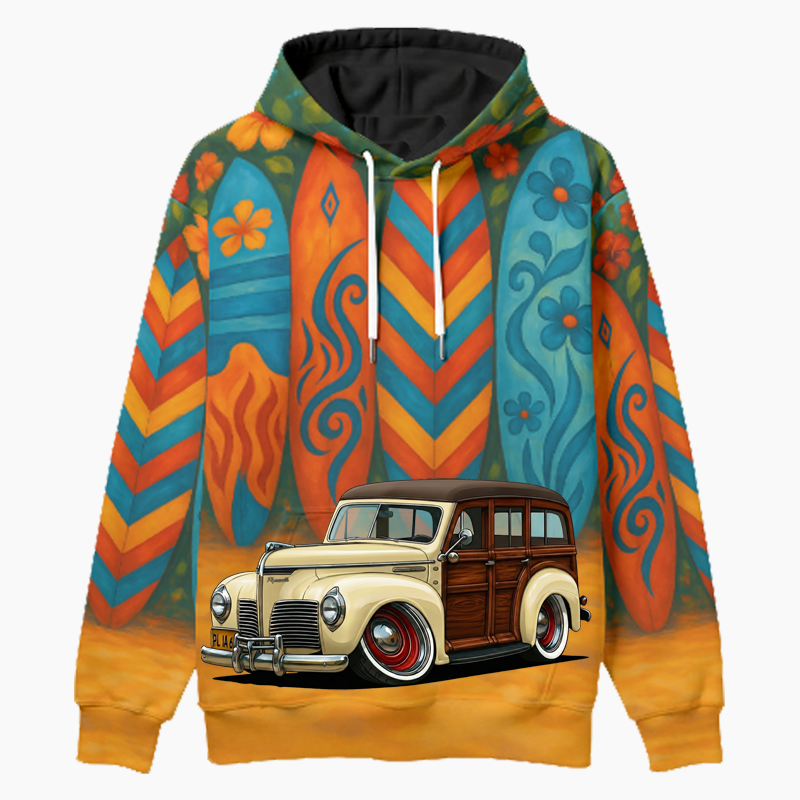 2L14664 (CA) Woodie Hoodie - Surfboard