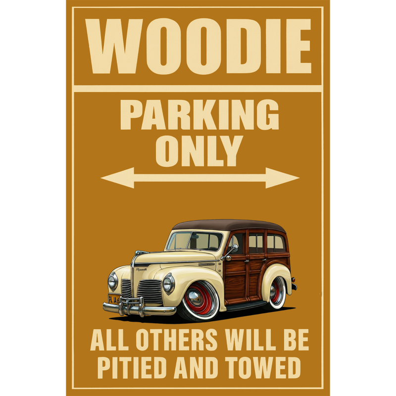2L1464 (CA) Sign - Woodie Parking Only