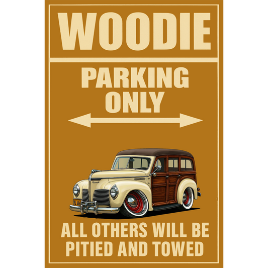 2L1464 (CA) Sign - Woodie Parking Only