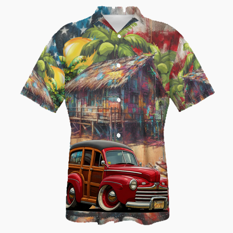 2N2427 (CA) Hawaiian Shirt - Patriotic
