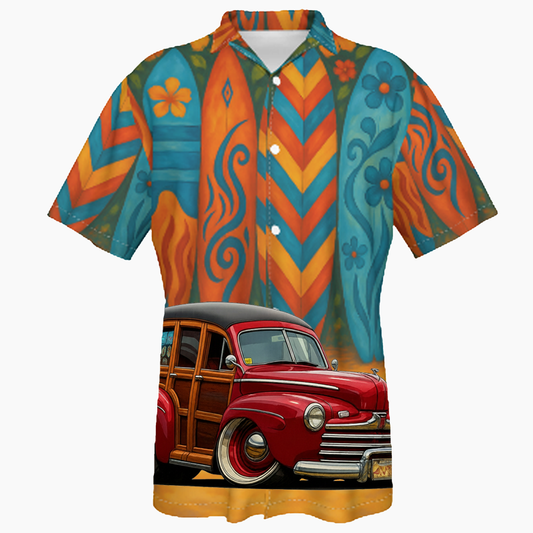 2N2427 (CA) Hawaiian Shirt - Surfboard