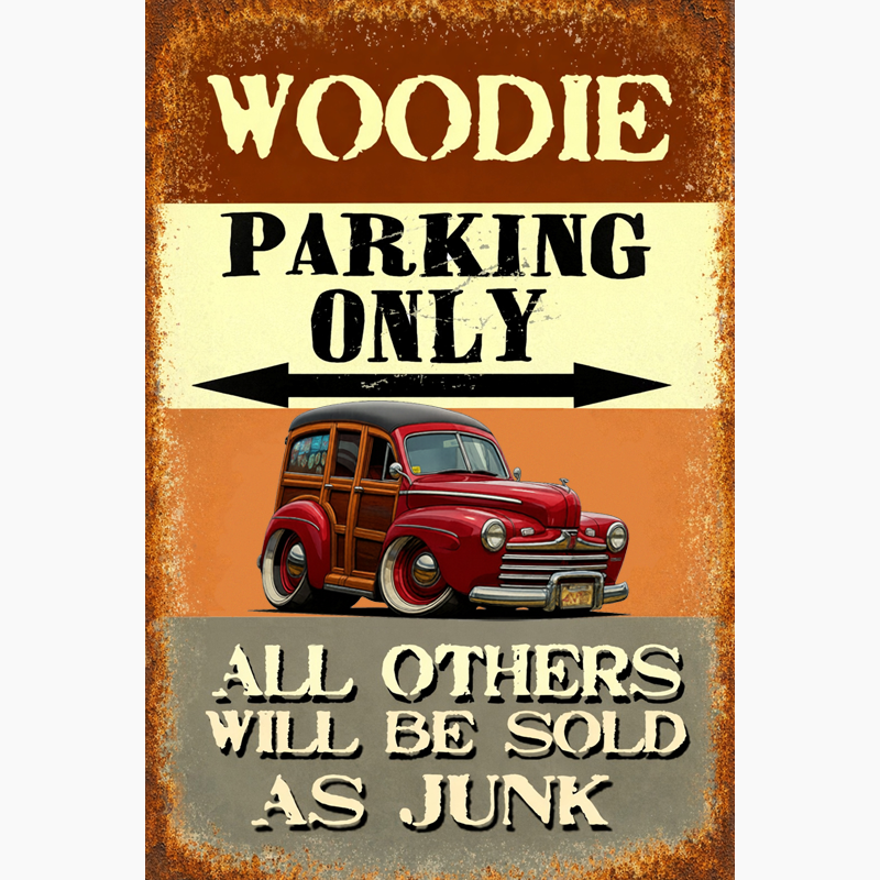 2N2427 (CA) Sign - Woodie Parking Only II