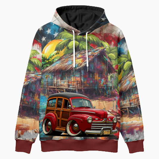2N2427 (CA) Woodie Hoodie - Patriotic