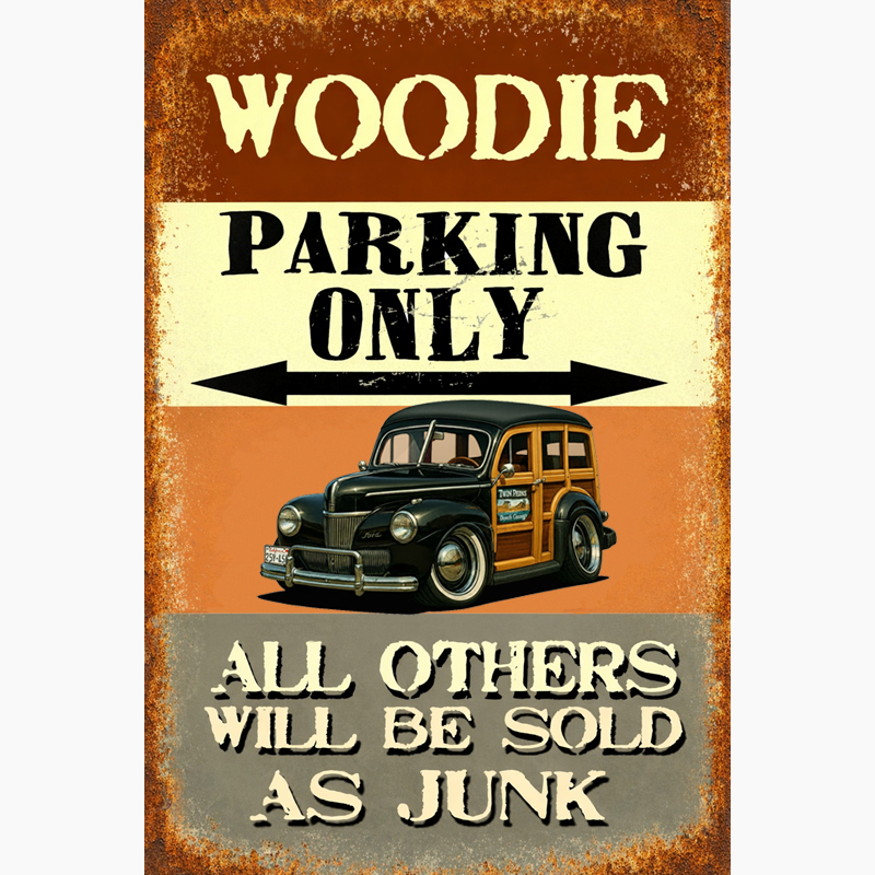2NTV291 (CA) Sign - Woodie Parking Only II