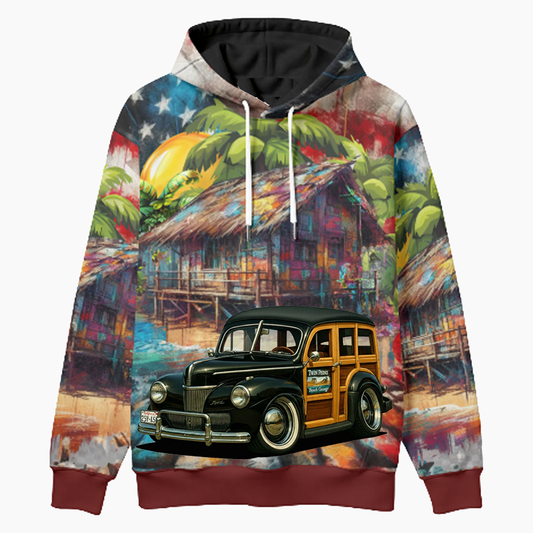2NTV291 (CA) Woodie Hoodie - Patriotic