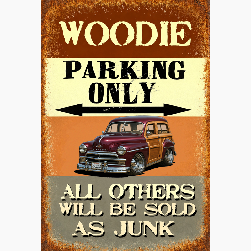 2SCU366 (CA) Sign - Woodie Parking Only II