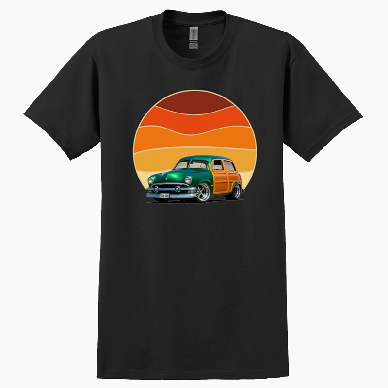 2VRL586 (CA) T-Shirt - Woodie Sunrise