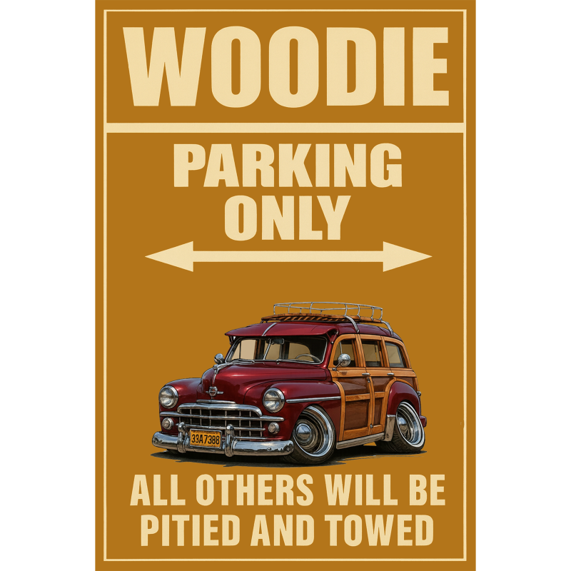 33A7398 (CA) Sign - Woodie Parking Only