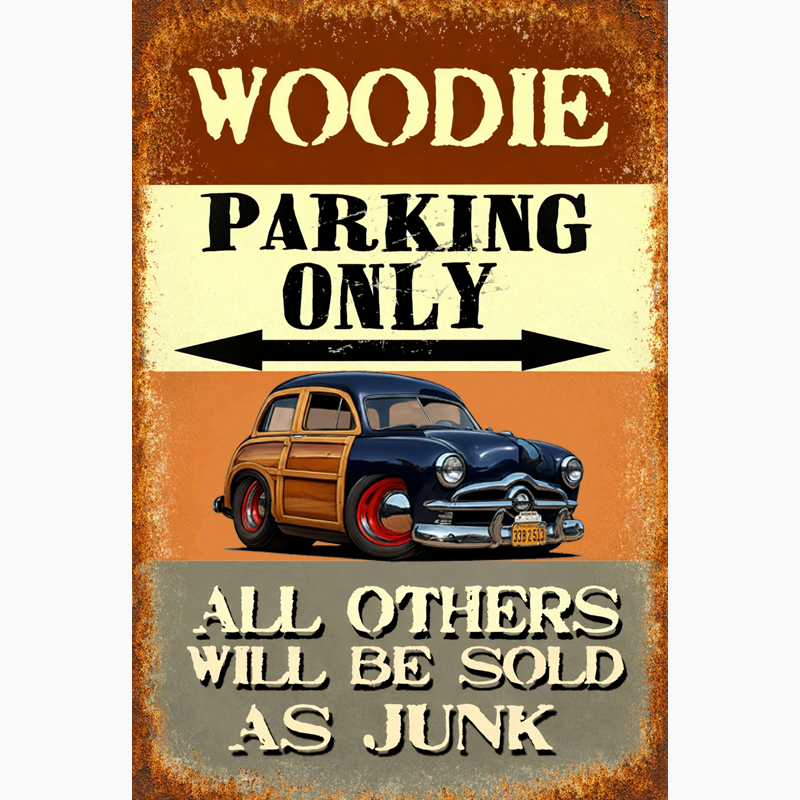 33B2513 (CA) Sign - Woodie Parking Only II