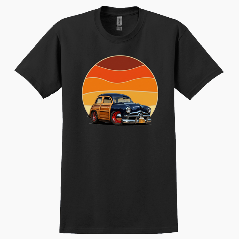 33B2513 (CA) T-Shirt - Woodie Sunrise