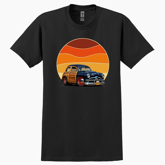 33B2513 (CA) T-Shirt - Woodie Sunrise