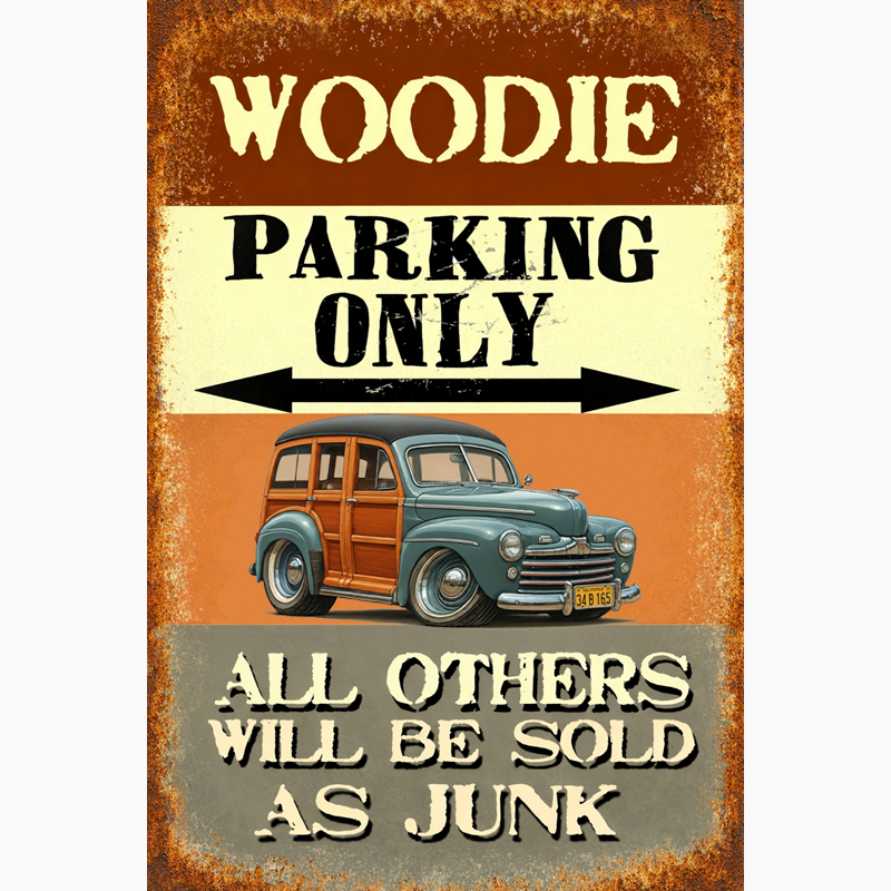 34B165 (CA) Sign - Woodie Parking Only II