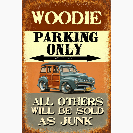 34B165 (CA) Sign - Woodie Parking Only II