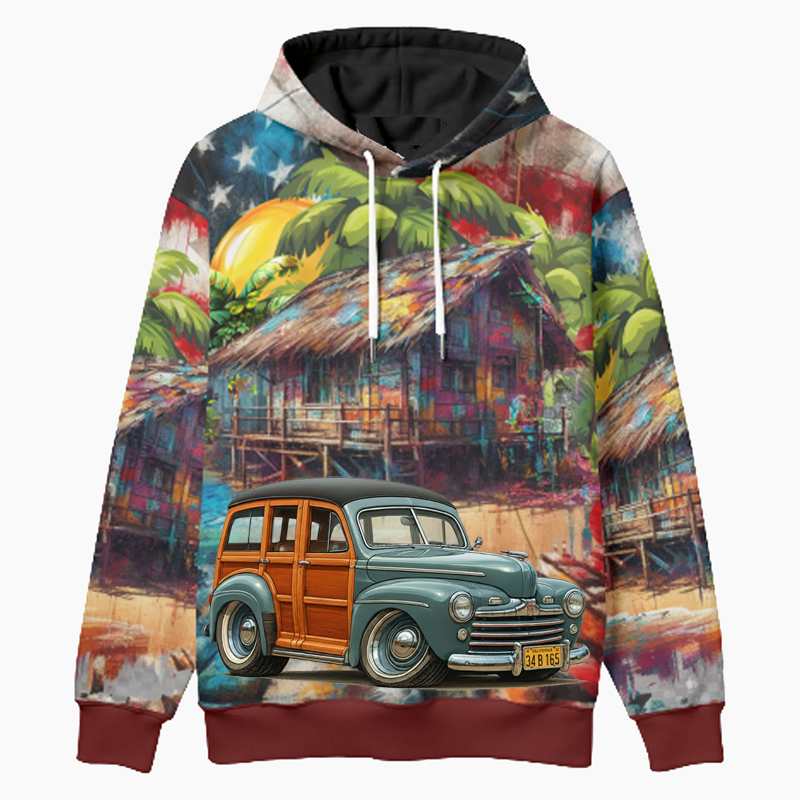 34B165 (CA) Woodie Hoodie - Patriotic