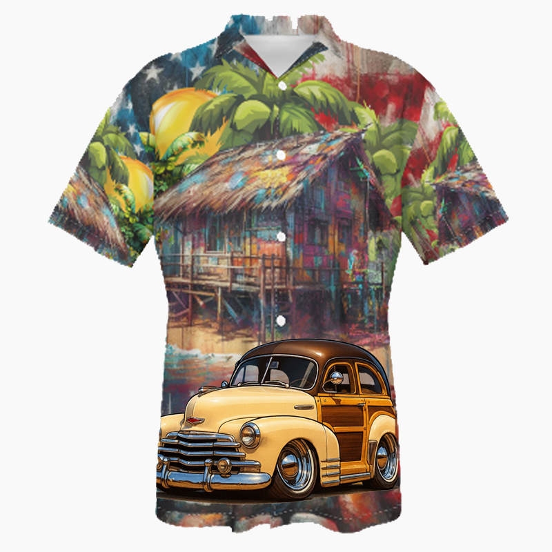 38A9772 (CA) Hawaiian Shirt - Patriotic